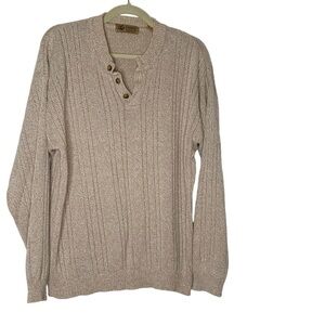 Lord & Taylor casual classics tan sweater. Size M